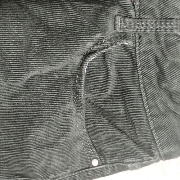 🦋🏵️🦋Wrangler Green Corduroy Flared Pants Size 14×34 - Picture 6 of 14